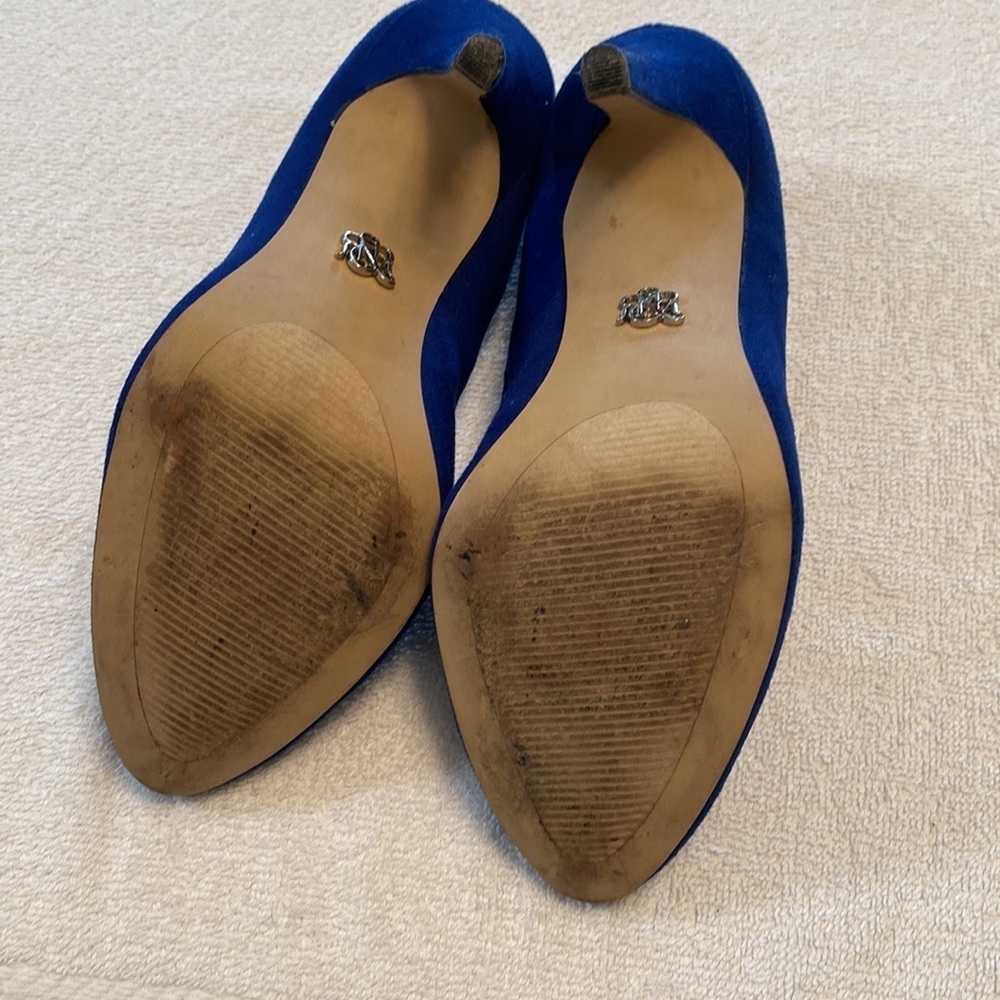 Rock & Republic stiletto pumps 4.5” heel royal blue closed toe blue Size 7 med - Picture 5 of 8